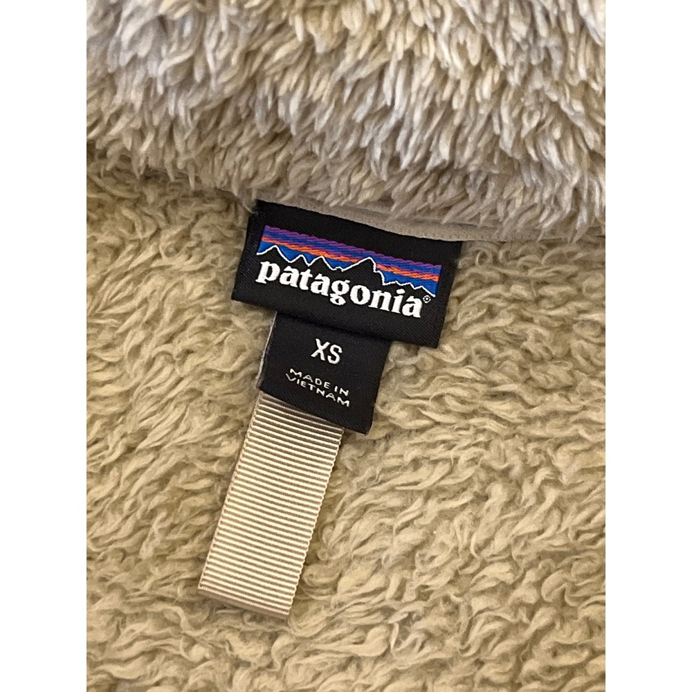 Patagonia Women's Fuzzy Fleece Quarter Zip Pullover Tan‎ XS - Picture 5 of 7